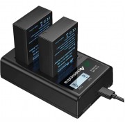 2 аккумулятора Powerextra NP-W126 + зарядное устройство