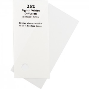 Фолиевый фильтр Chris James 252 1/8th White Diffusion бело-серый рассеивающий