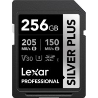 Карта памяти Lexar SDXC Professional SILVER PLUS UHS-I V30 (205/150 Mb/s) 256Gb